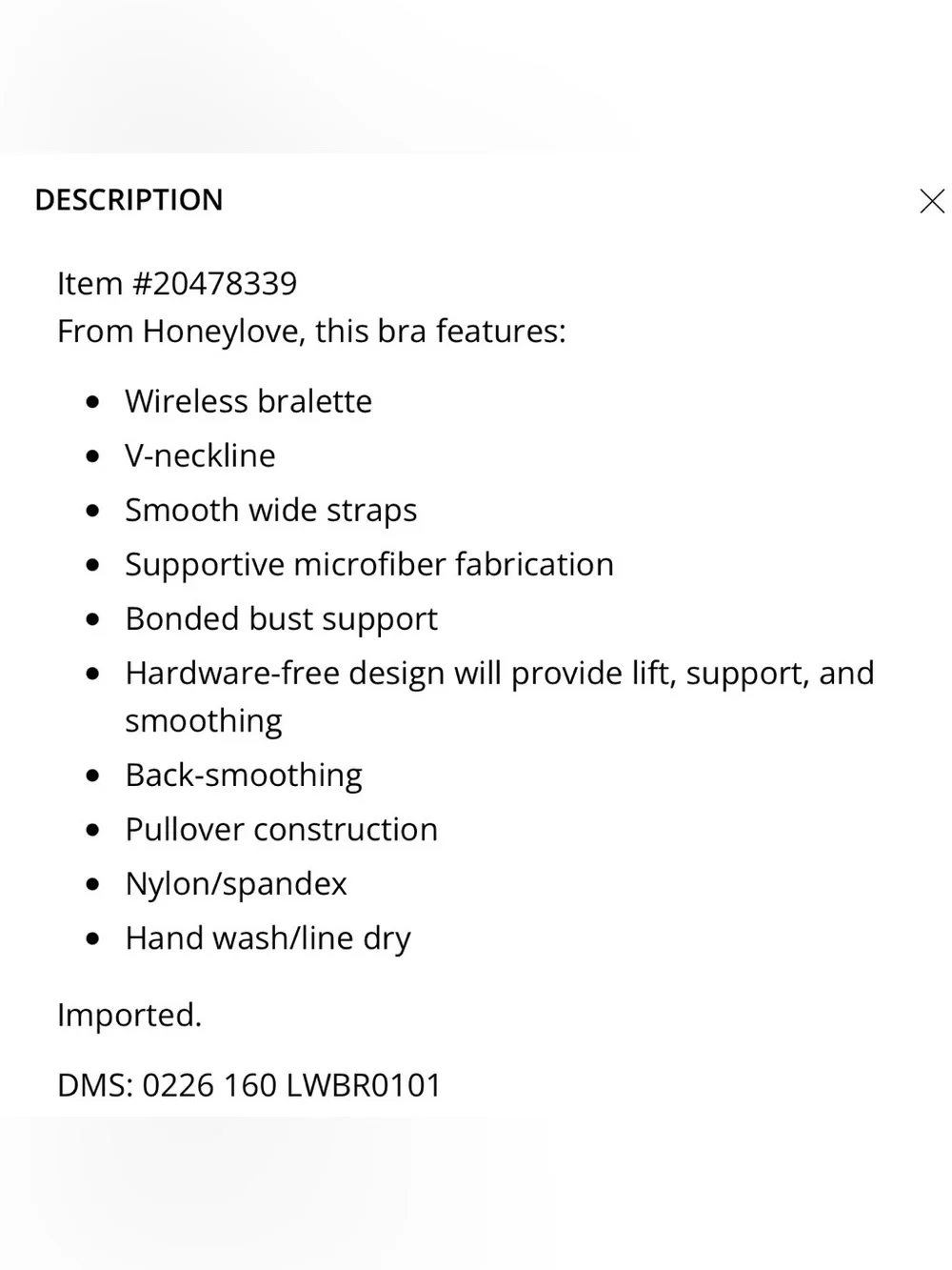 Honeylove neck pullover